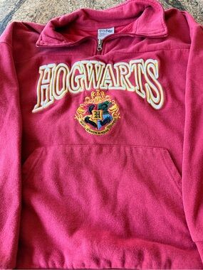 Warner Bros. Harry Potter Crimson Half-Zip Fleece Pullover